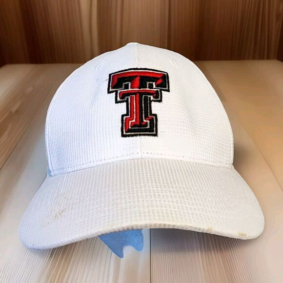 Top Of The World Texas Tech Red Raiders Cap Hat One Size Fit Mens White Towcaps - Picture 1 of 13